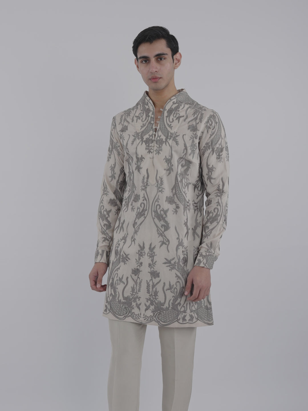 Silver Aureate Kurta Set