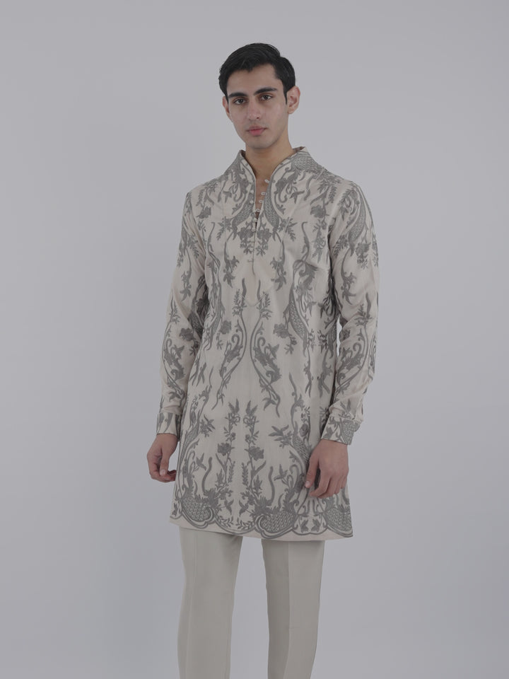 Silver Aureate Kurta Set